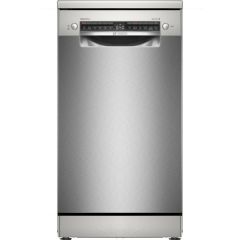 Bosch SPS4HMI49G Free-Standing Dishwasher, 45 Cm, Brushed Steel Anti-Fingerprint