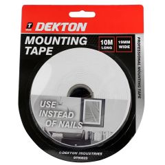 Dekton DT90820 Mounting Tape 19Mm X 10M White