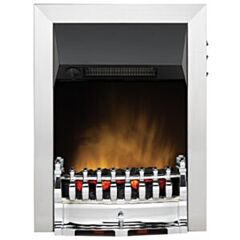 Dimplex BAL20CH 2Kw Led Optiflame Inset Fire Coal Effect Chrome