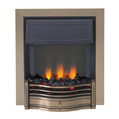 Dimplex DAN20AB Danesbury Antique Brass 2Kw Fan Heater With Choice Of Two Heat Settings And Thermost