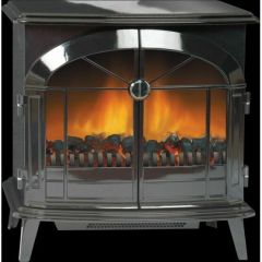 Dimplex SKG20BLN Stockbridge Black (Real Coals/Log Effect) C/W Remote Control Fsc Certified