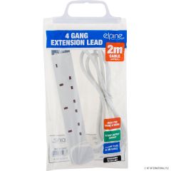 Elpine 30104C 2 Mtr 4 Gang 13 Amp Extension Lead 