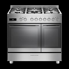 Fisher + Paykel OR90L7DBGFX2 Dual Fuel 5 Burner Range Cooker - Stainless Steel