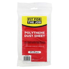 Fit For the Job FDPY001 12 Ft By 9 Ft Polythene Dust Sheet