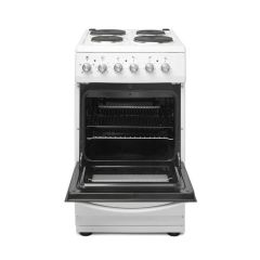 Haden HES051W 50Cm Single Oven Electric Cooker With Sealed Plate Hob - White