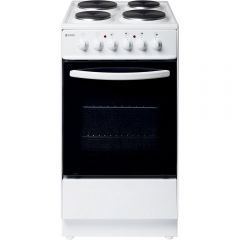 Haden HES50W 50Cm Single Oven Electric Cooker - White