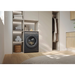 Haier HW100B14367GUUK 10Kg 1400 Spin Wifi Connected Washing Machine - Graphite