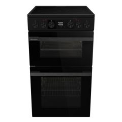 Hisense HDCEC5C10B 50Cm Double Oven Electric Cooker With Ceramic Hob - Black