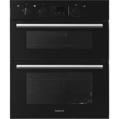 Hotpoint DU2540BL Built Under Double Oven With Feet - Black - B Rated
