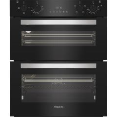 Hotpoint DUH12G1B Built Under Electric Fan Double Oven - Black