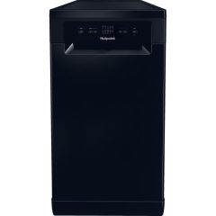 Hotpoint HP2FE10CS90BUK Slimline Dishwasher, 10 Place Settings, Black, E Rated