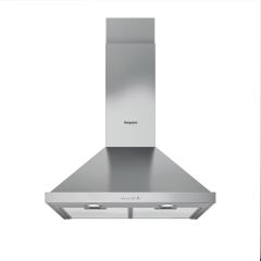 Hotpoint PHPN65FLMX 60Cm Chimney Hood - Button Control - Stainless Steel With Dishwashable Aluminium