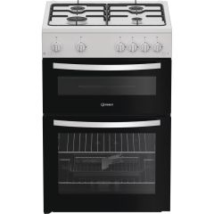 Indesit ITG6GW Gas Twin Cooker 60Cm - 72L With Auto Ignition