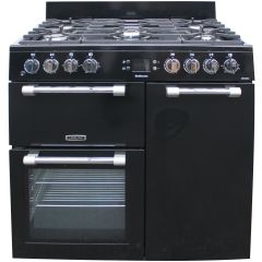 Leisure CK90F232K 90Cm Cookmaster Dual Fuel Range Cooker In Black