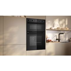 Neff U1DCC0AK3B Built-In Electric Double Oven - Black - A+B Rated