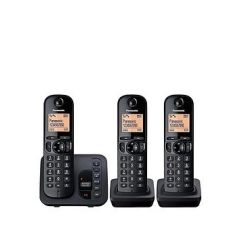 Panasonic KX-TGC223EB Triple Digital Cordless Phone With Answer Phone