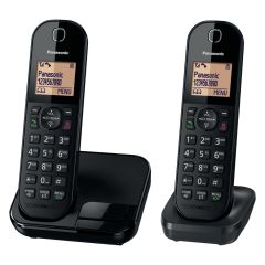 Panasonic KXTGC412EB Dect Twin Digital Phone With Call Block