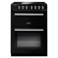 Rangemaster PROPL60EIBL/C Professional Plus 60Cm Black With Chrome Trim Induction Electric Cooker Wi