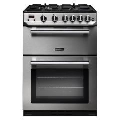 Rangemaster PROPL60NGFSS/C Professional Plus 60Cm Stainless Steel With Chrome Trim Gas Cooker With D