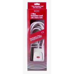 Red/Grey C08 5M 13A 1 Gang Extension Lead