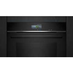 Siemens HB776G1B1B Built-In Electric Single Oven Pyrolytic Single Multifunction Oven In Black 