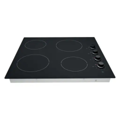 Statesman CHZ460D 4 Zone Ceramic Hob With Dial Control Black Glass