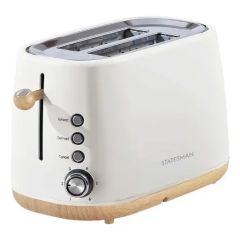 Statesman SKT05090CR 2 Slice Scandi Toaster Cream