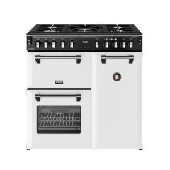 Stoves 444412004 Dx Rca Rich 90Df 90Cm Dual Fuel Range Cooker, Ice White, A Rated