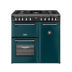 Stoves 444412007 Dx Rca Rich 90Df 90Cm Dual Fuel Range Cooker, Deep Marine, Green, A Rated