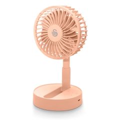 Swan SFA16929P Rechargeable Desk Fan Peach