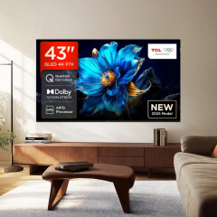 TCL 43P7K-UK 4K Qled Direct Led Hdr Google TV