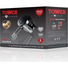 Tower T12016 300W Stainless Steel Hand Mixer