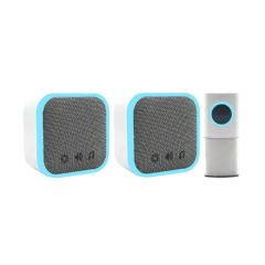 Uni-Com 68440 Portable + Plug In Door Chime White