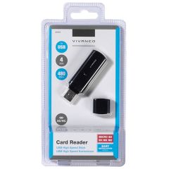 Vivanco 36656 Universal USB 2.0 Card Reader For PC And Mac