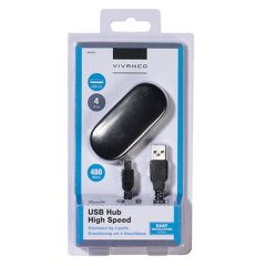 Vivanco 36659 USB Hub High Speed Extension To 4 Port 