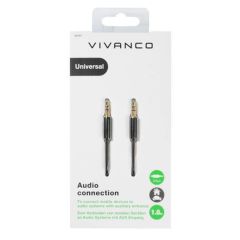 Vivanco 38767 Audio Lead 3.5Mm Jack Plug 1M 