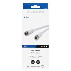 Vivanco 44069 F Plug-F Plug 1.5M