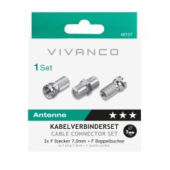 Vivanco 48107 48/01 09SET CABLE CONNECTION SET (7MM)