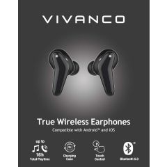 Vivanco 60605 FRESH PAIR TWS HEADSET, BLACK