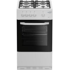 Zenith ZE501W 50cm Gas Single Oven with Gas Hob - White