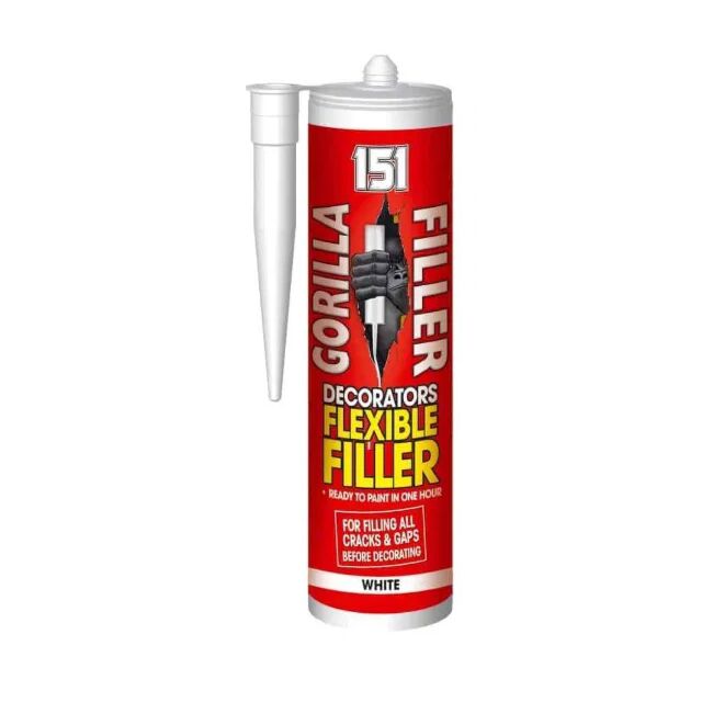151 GF4 Gorilla Filler Decorators Flexible Filler White