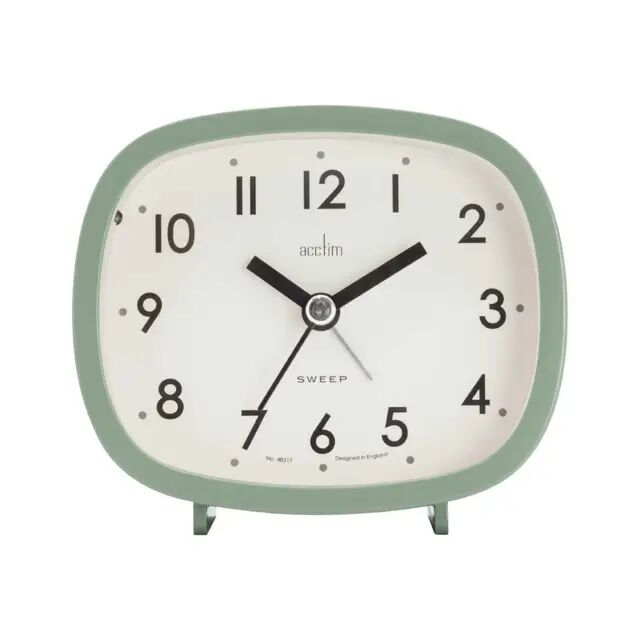Acctim 15905 Hilda Retro Non-Ticking Alarm Clock Cloverfield