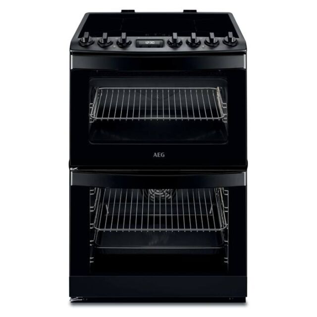 Aeg CIB6743MCB 6000 Steambake Double Cavity Electric Induction Full 60X60 Cm Catalytic