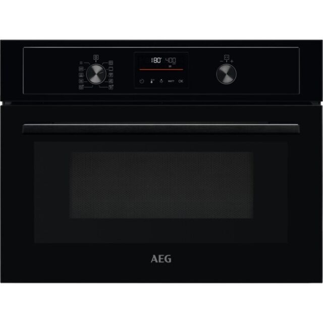Aeg KMX365060B Built-In Combination Microwave Oven, Black