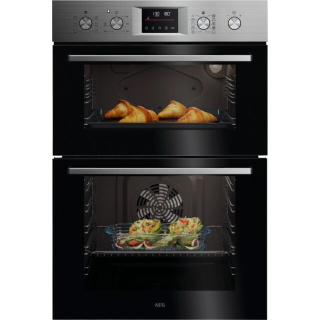 Aeg OU5CP40M Double Electric Oven - Stainless Steel