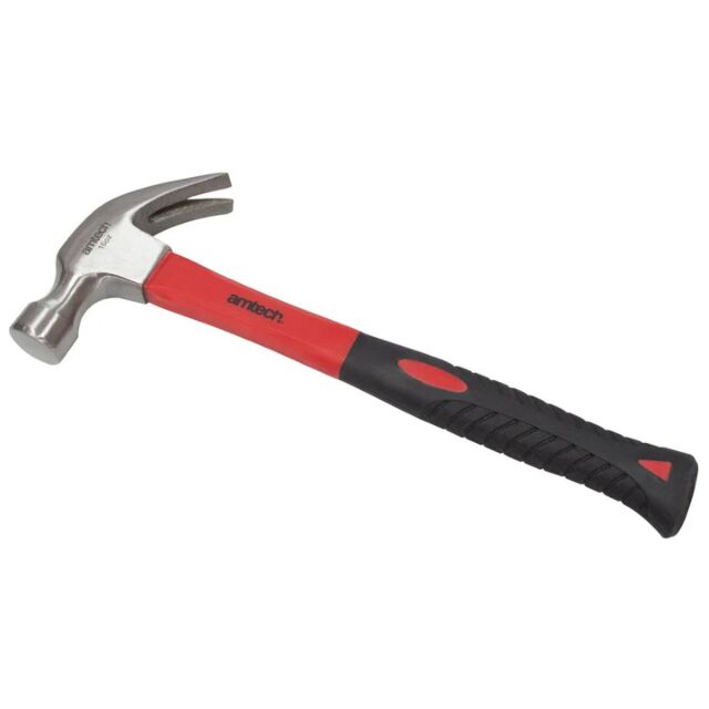 Amtech A0250 16Oz Claw Hammer- Fibreglass Shaft