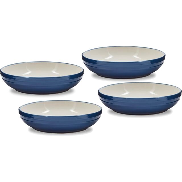 Barbary + Oak BO867012BLU Foundry 4 Piece Pasta Bowl Set Blue