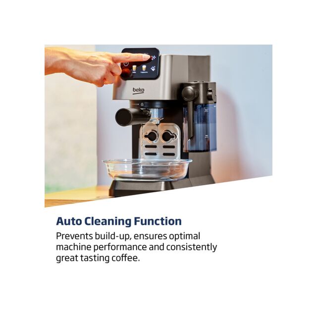 Beko CEP5304X Caffeexperto Manual Espresso With Steam Wand - Black