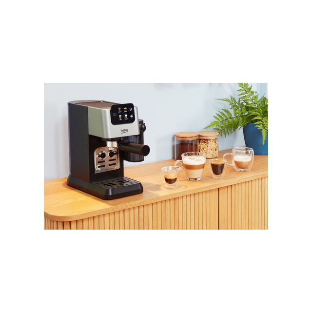 Beko CEP5304X Caffeexperto Manual Espresso With Steam Wand - Black