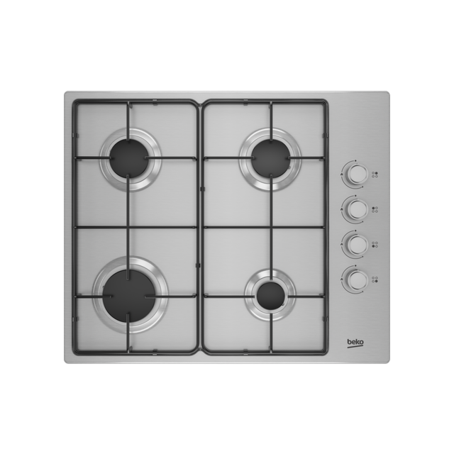 Beko CIHYG21SX 61Cm Gas Hob - Stainless Steel